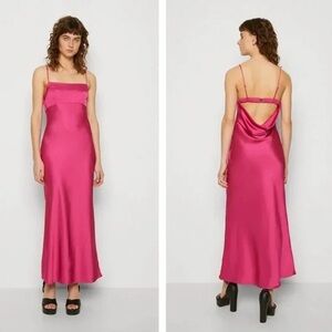 Abercrombie & Fitch Pink Satin Dress